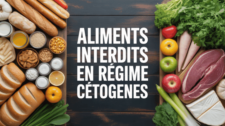 Comparaison aliments interdits et autorises regime cetogene