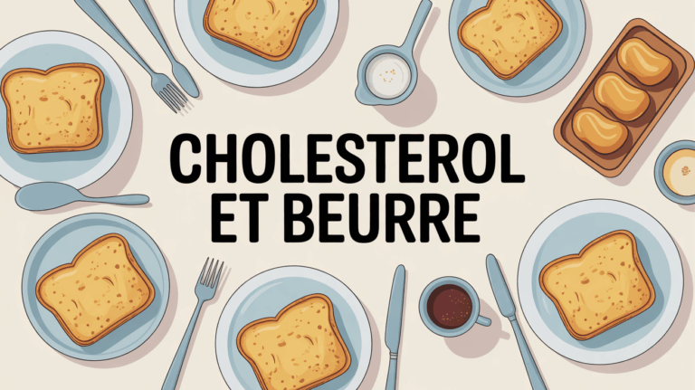 cholesterol et beurre, table petit dejeuner, tartine beurree, dose controlee