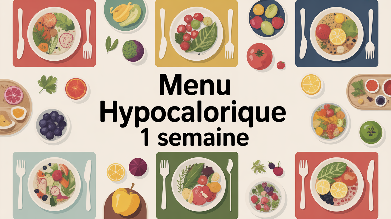 table repas equilibres menu hypocalorique 1 semaine
