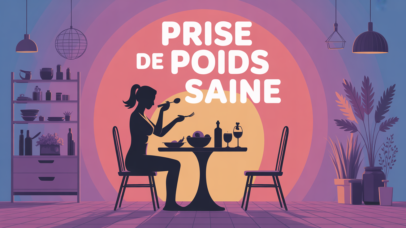 prise de poids saine avec alimentation équilibrée et musculation