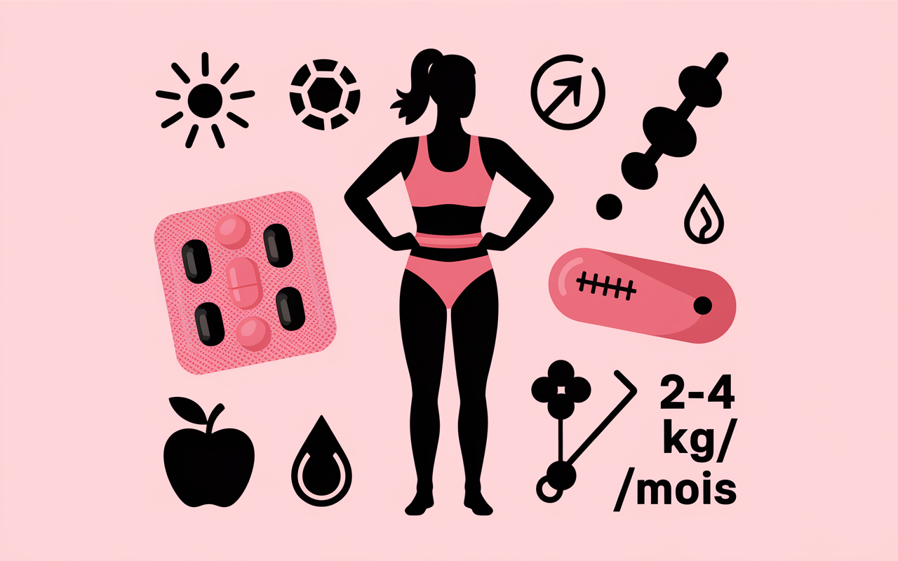 illustration produit minceur efficace perte poids gelules sport drainage