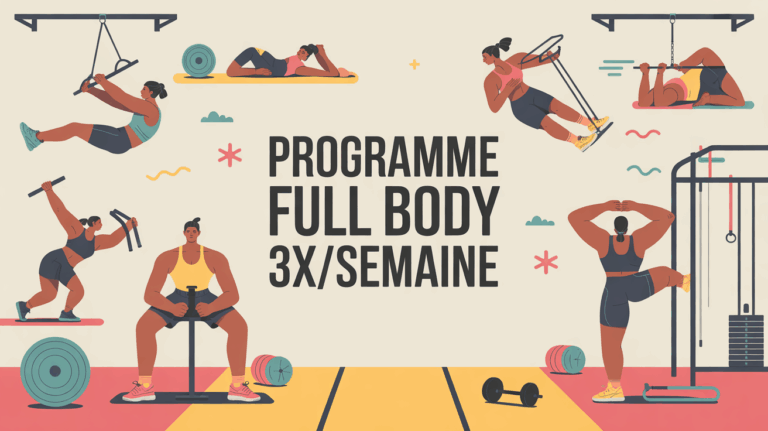illustration programme full body 3x semaine en salle
