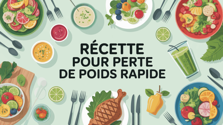 Table plats sains recette pour perte de poids rapide