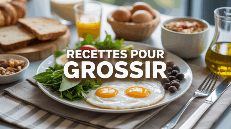assiette garnie aliments riches recettes pour grossir