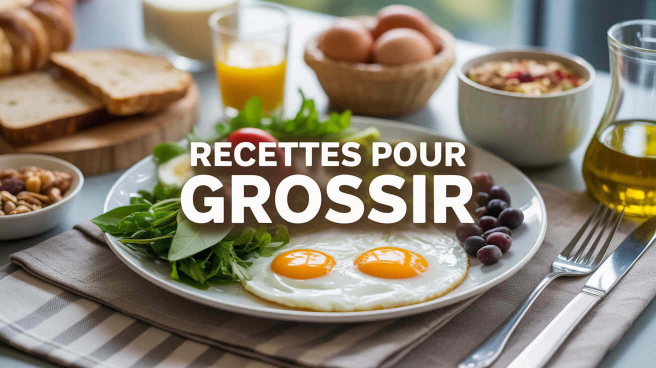 assiette garnie aliments riches recettes pour grossir