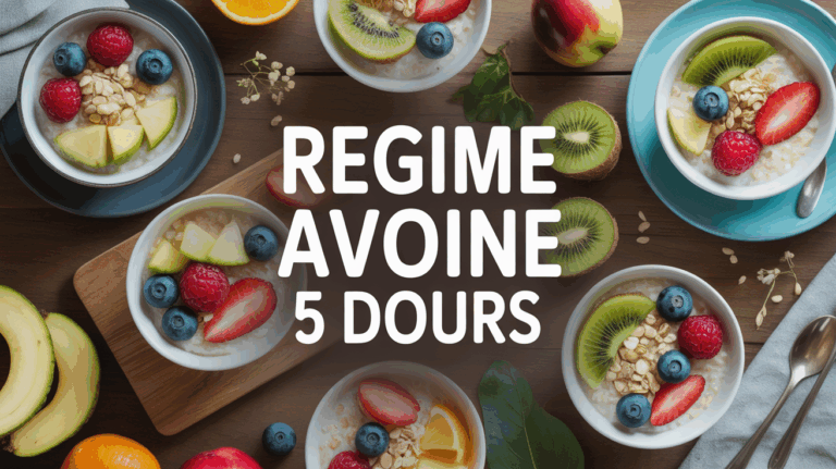 porridge avoine fruit regime 5 jours