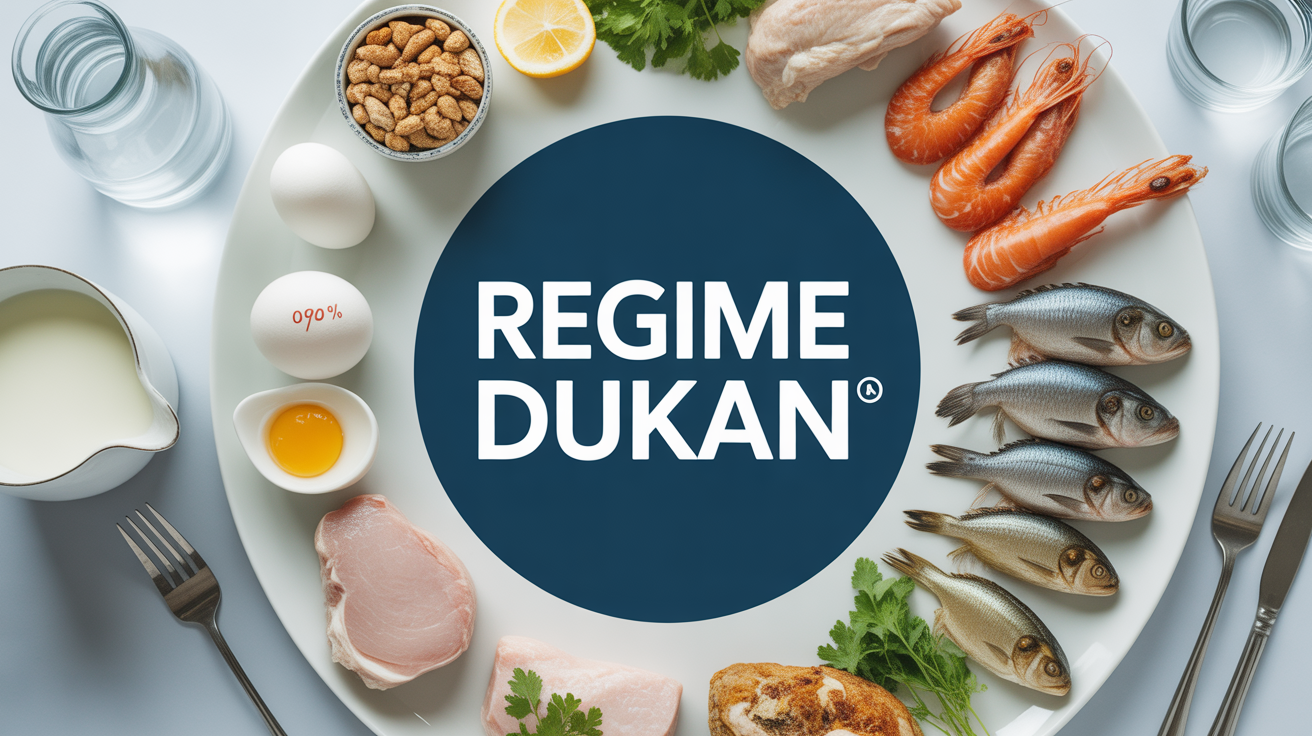 Régime Dukan assiette protéines pure menu semaine