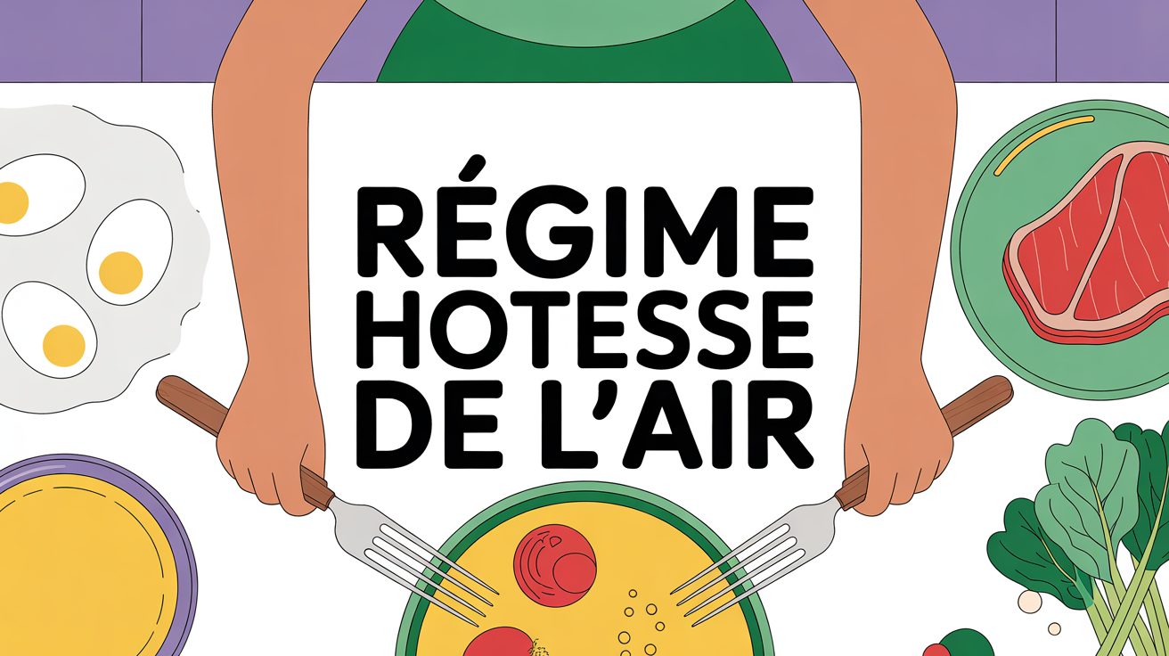 assiette regime hotesse de l'air oeufs steak legumes