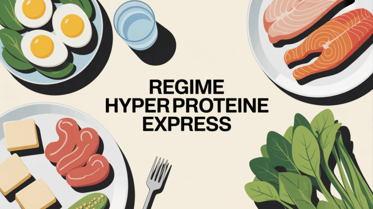 Vue assiette regime hyperproteine express menu proteines
