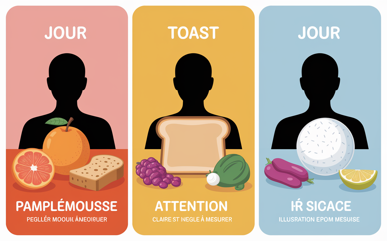 regime militaire 3 jours calendrier aliments et risques