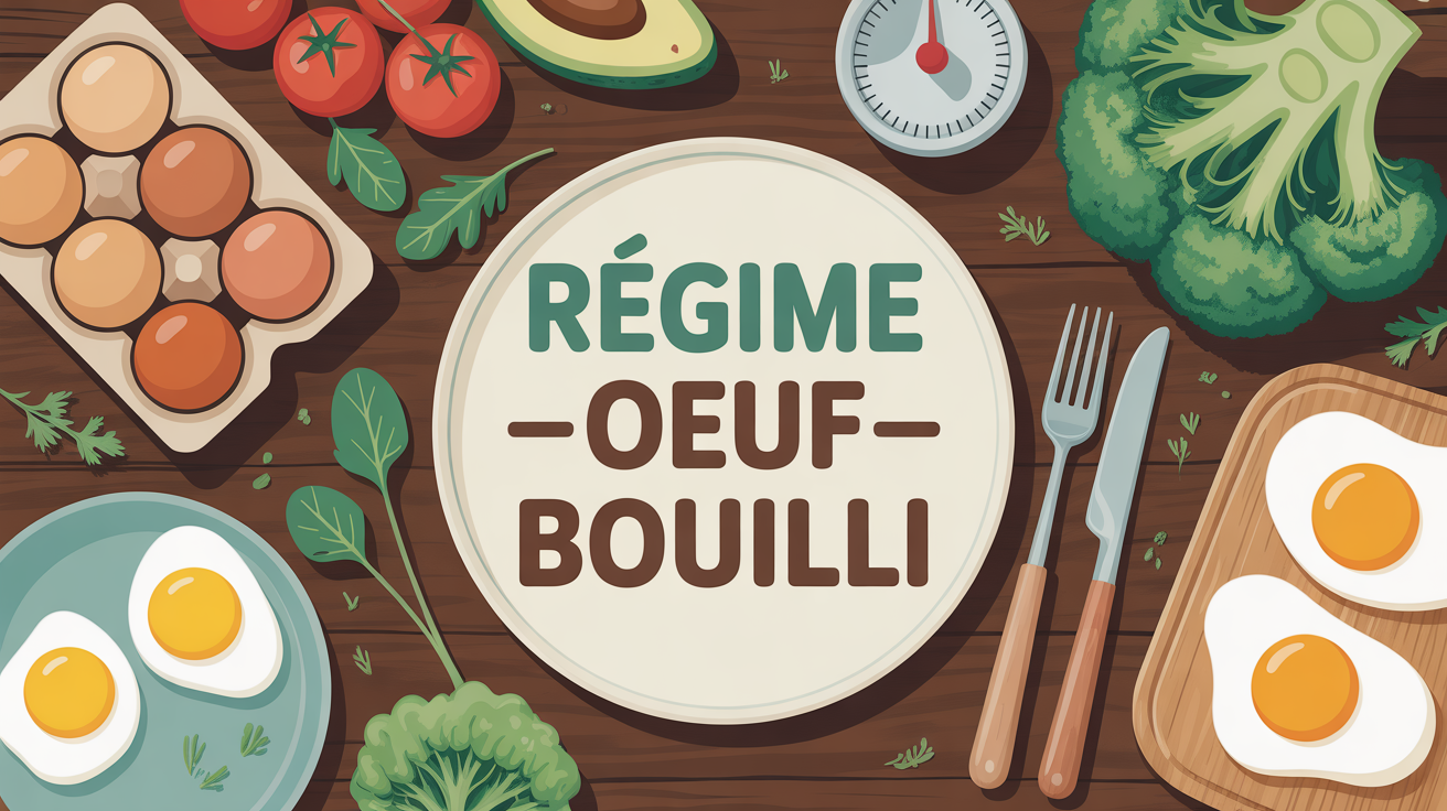 gros plan sur oeufs durs, legumes frais et metre regime oeuf bouilli