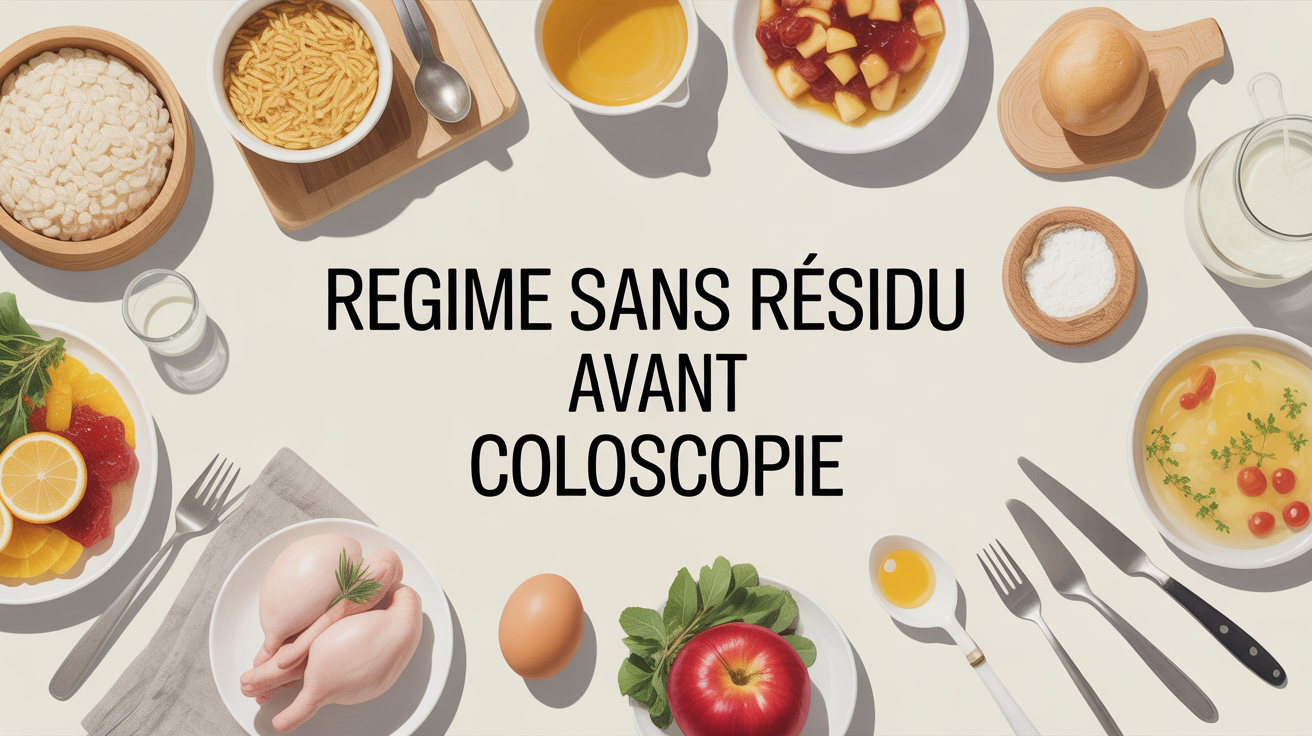 table cuisine regime sans residu avant coloscopie aliments autorises