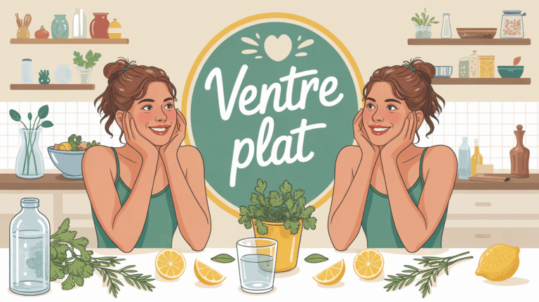 ventre plat femme miroir cuisine citron eau