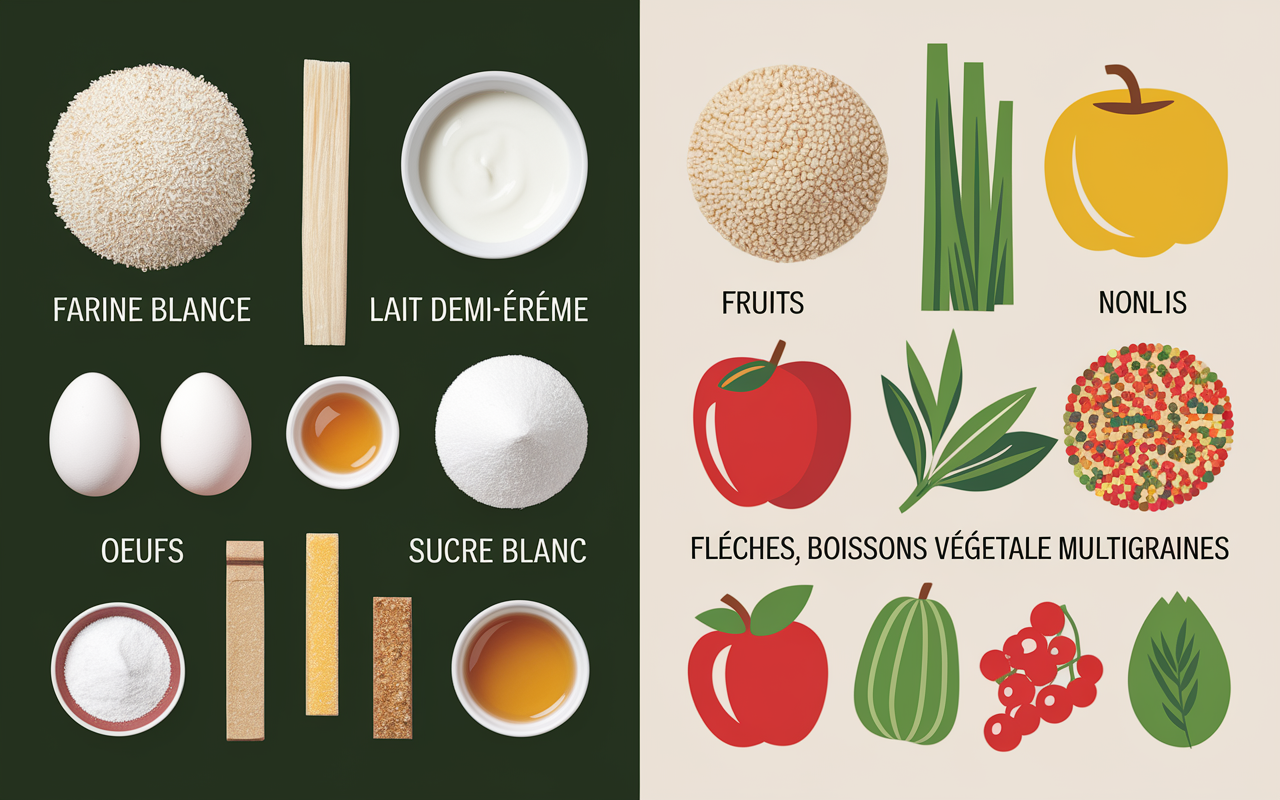 Tableau visuel aliments crepes sans residus