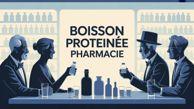 seniors autour boissons proteinees pharmacie