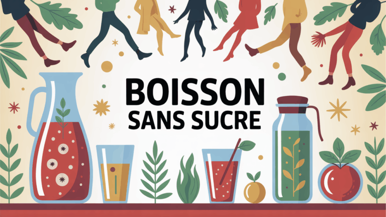 carafe et verres boisson sans sucre fruits herbes moment sain