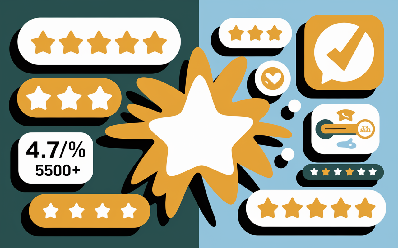Circle avis Trustpilot score tableau etoiles