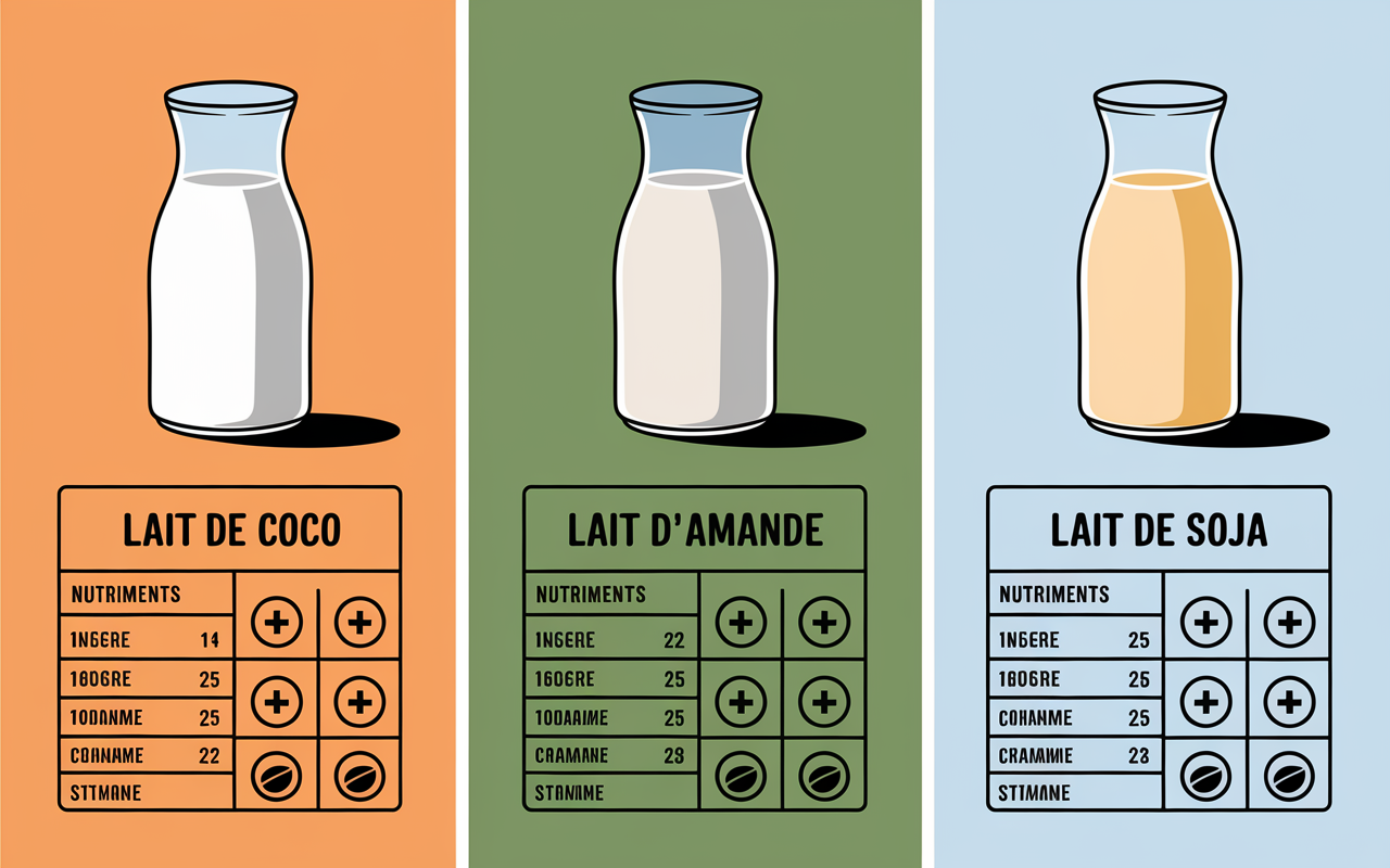 Tableau nutrition IG bas lait de coco