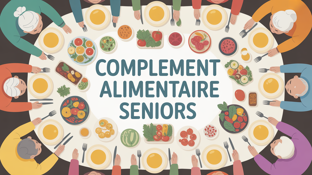 Seniors repas convivial nutrition complémentaires