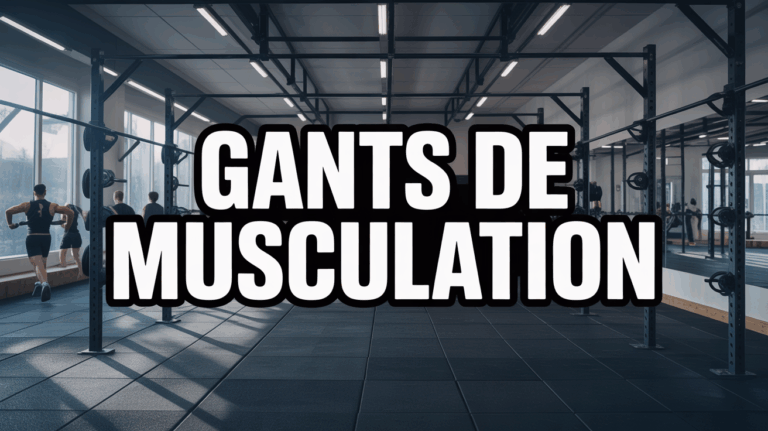 Sportifs en action avec gants de musculation en salle