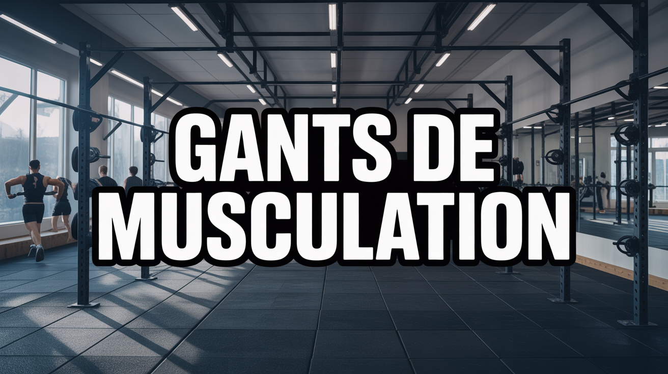Sportifs en action avec gants de musculation en salle