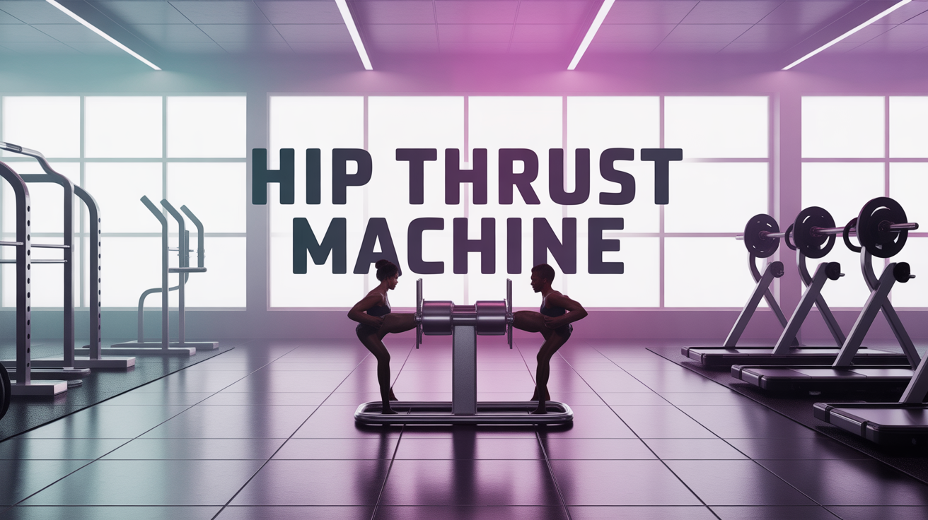 hip thrust machine salle de sport silhouettes fessiers