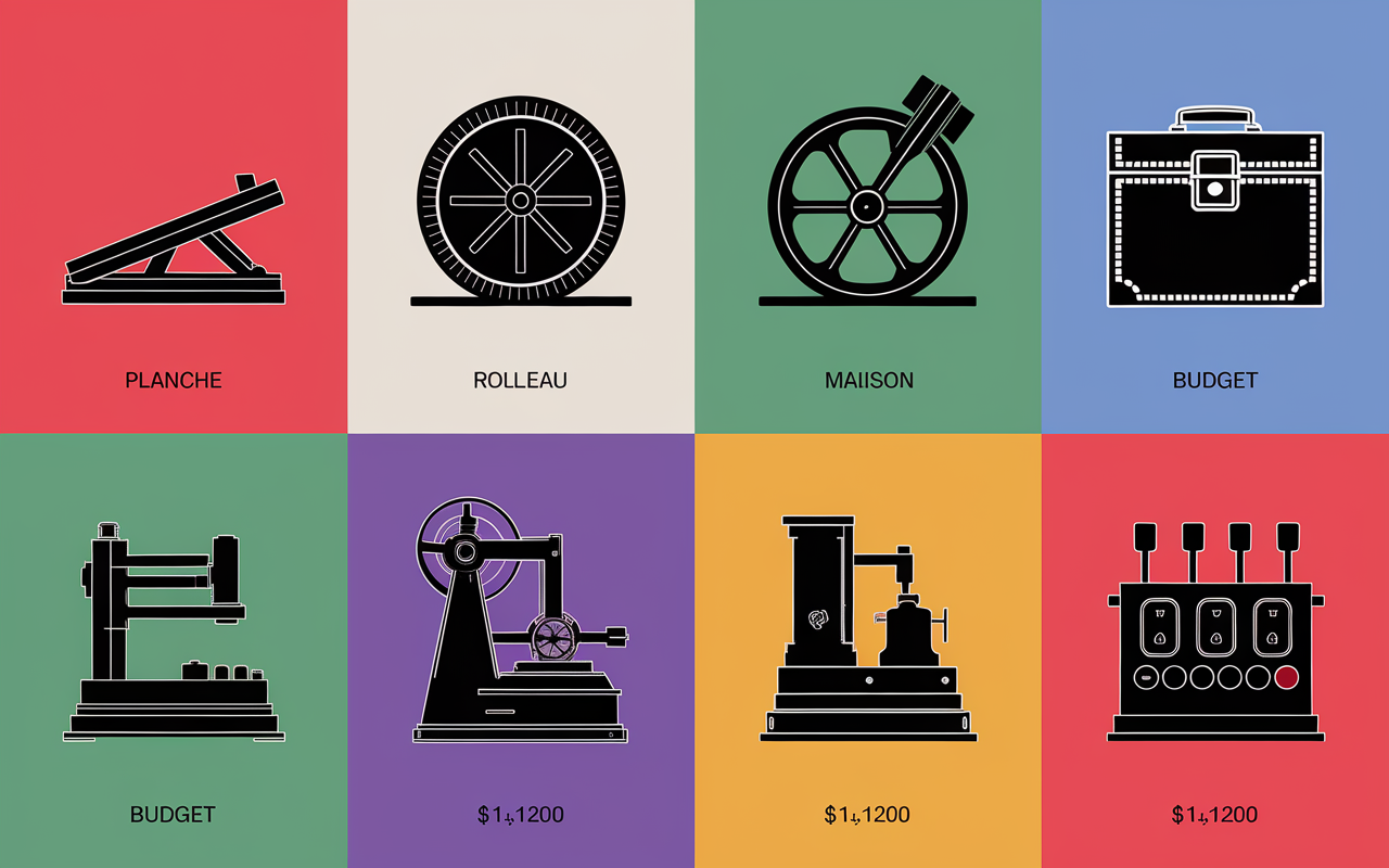 Tableau familles machines abdos budgets