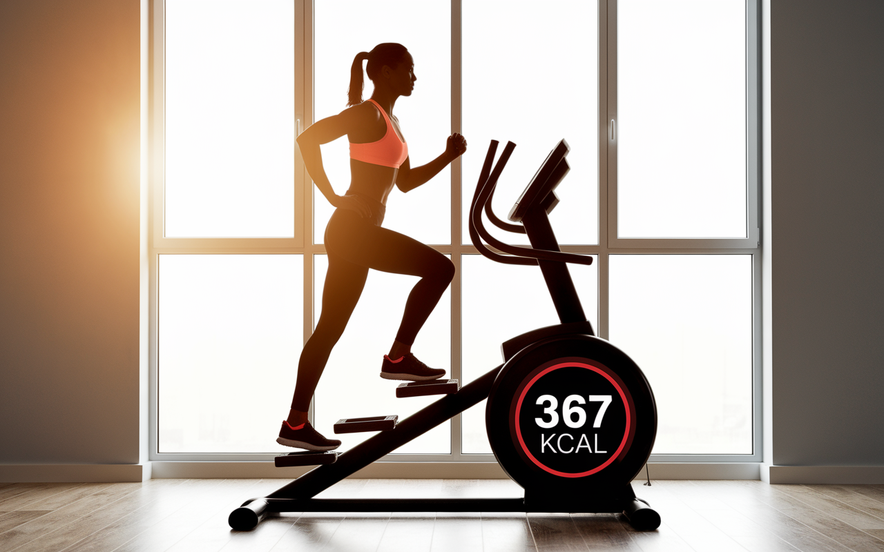 personnage montant machine a escaliers 367 kcal salle