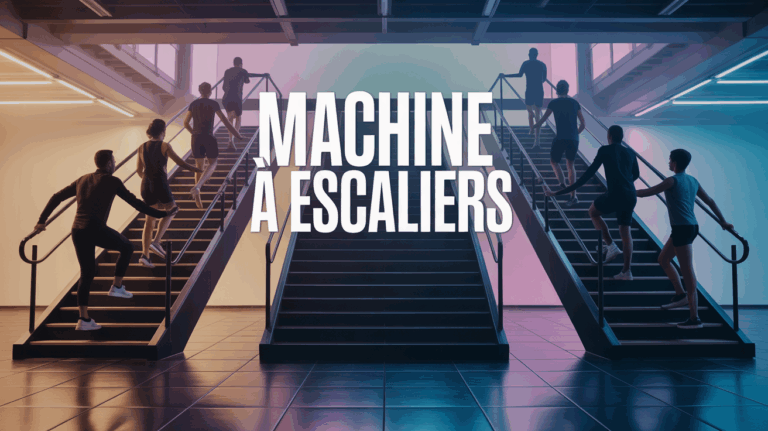 scene dynamique machine a escaliers salle de sport