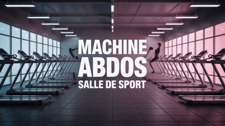Salle de sport moderne avec machines abdos, utilisateurs en séance