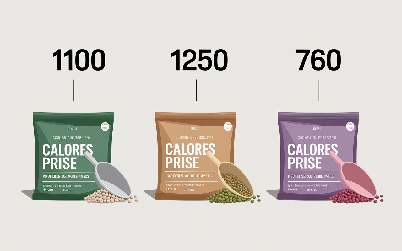 comparatif gainers mutant mass calories proteines