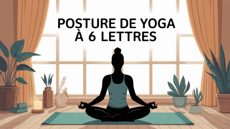 Grille de mots croises et yoga zen posture assise