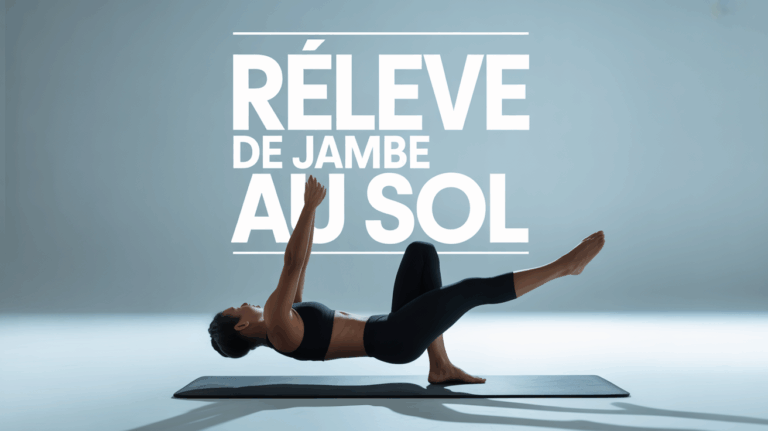 illustration releve de jambe au sol exercice abdos