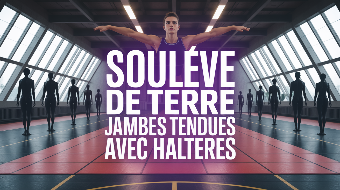 personnage souleve de terre jambes tendues avec halteres ambiance motivation