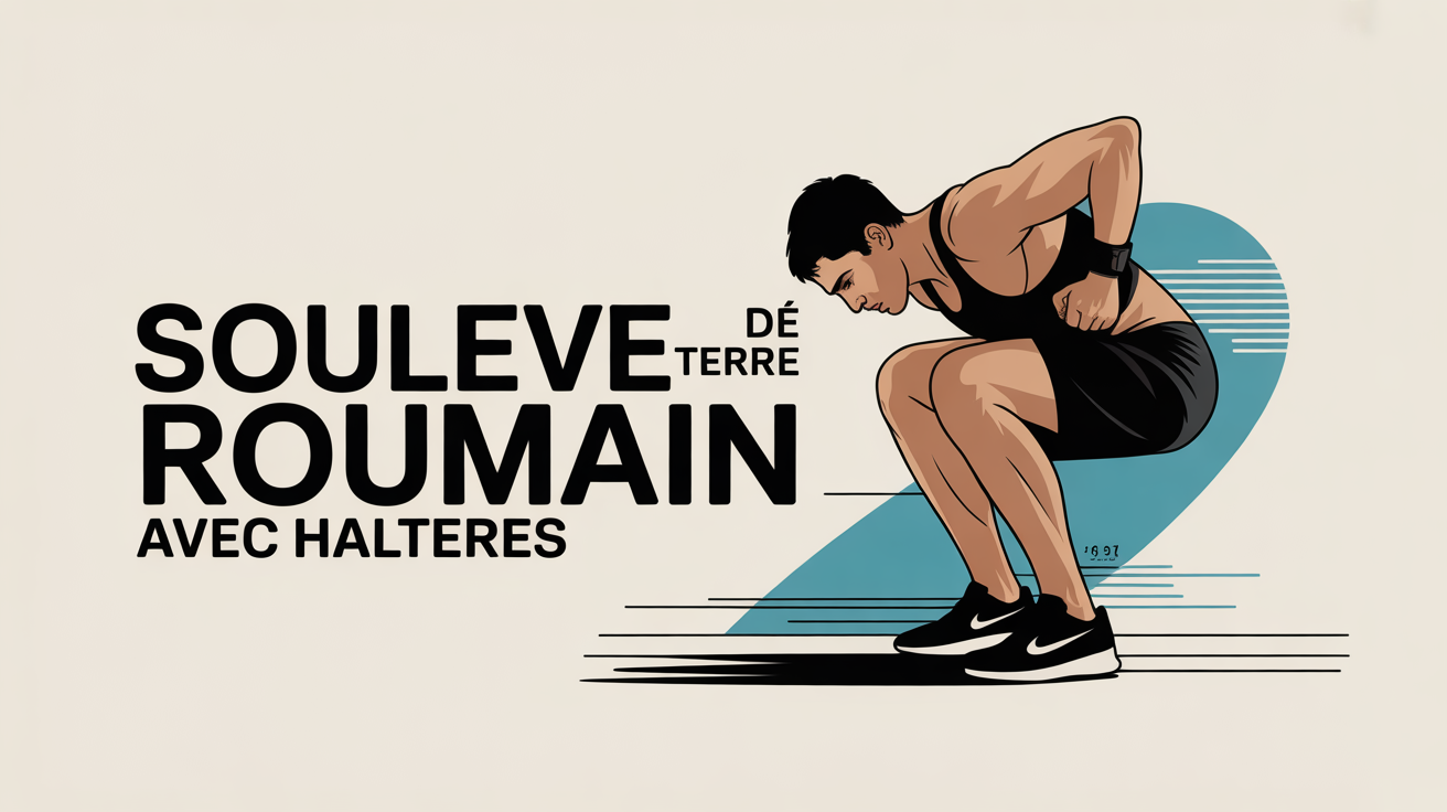 Sportif soulevé de terre roumain haltères posture