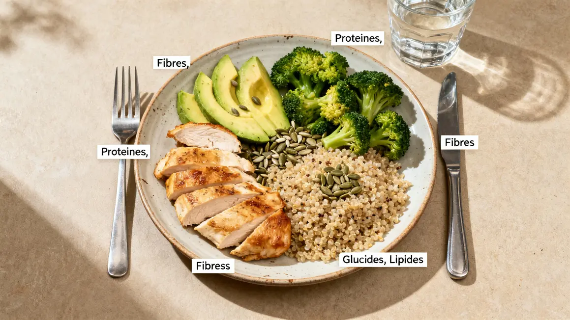 Assiette nutriments perte de poids naturelle