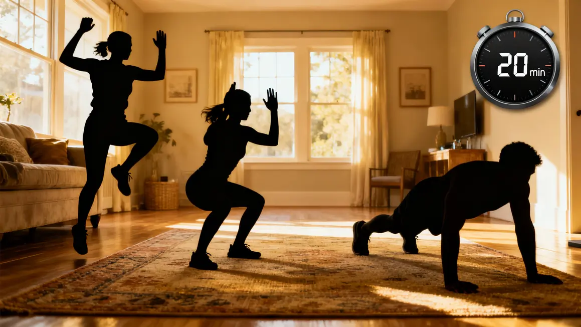 Séance HIIT sport court pour perte de poids à la maison