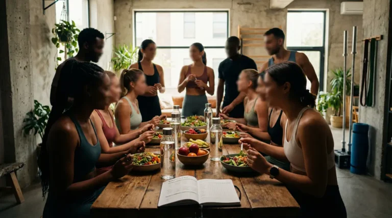 Groupe motivé alimentation saine pour perdre 5 kilos durablement