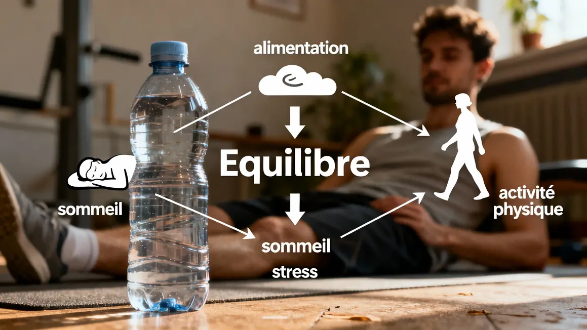 Infographie simple équilibre perte de poids naturellement