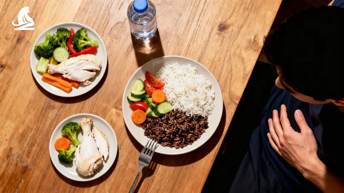 assiette petite repas equilibre perte de poids
