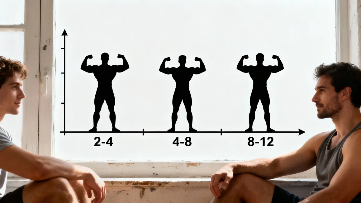 chronologie résultats musculation évolution visible