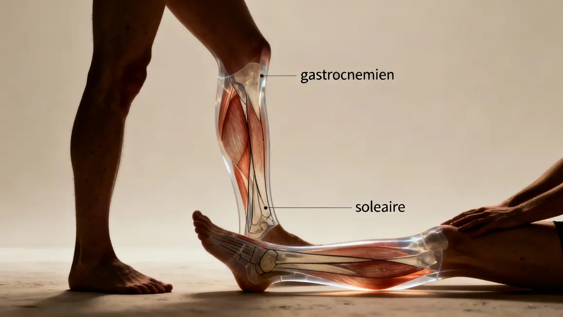 illustration anatomique mollet gastrocnémien soléaire