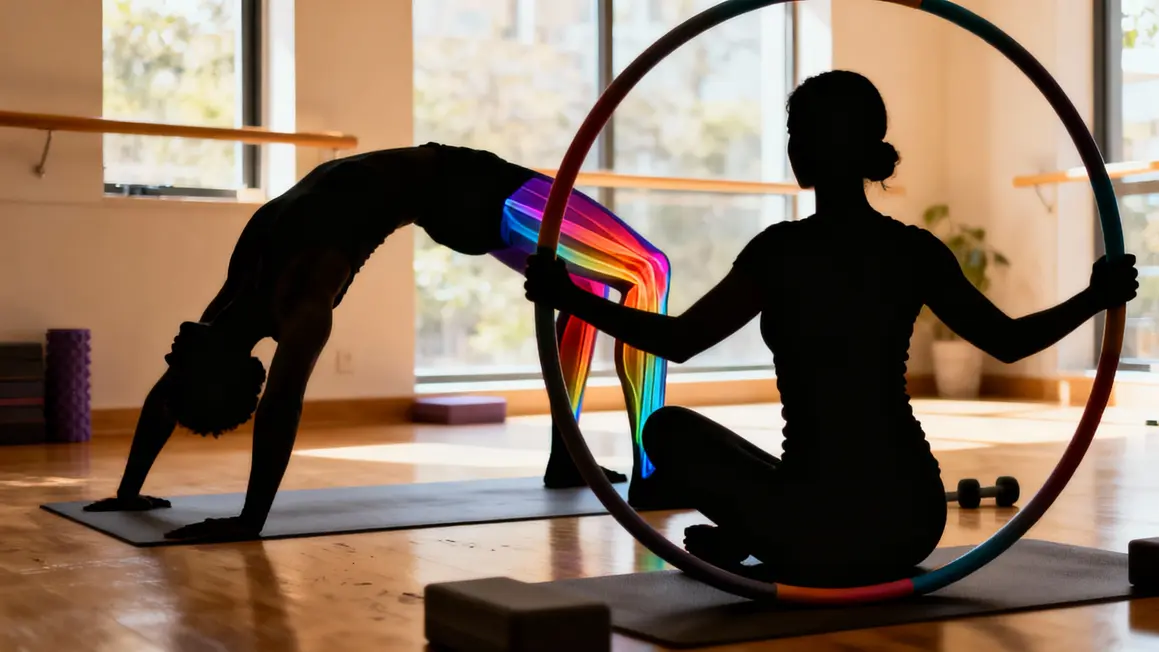 Exercices avec anneau de Pilates, muscles sollicités