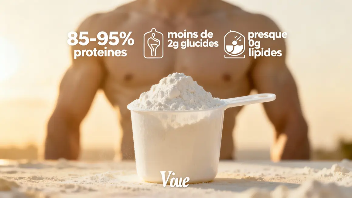 whey isolate dosage 85 95 glucides lipides