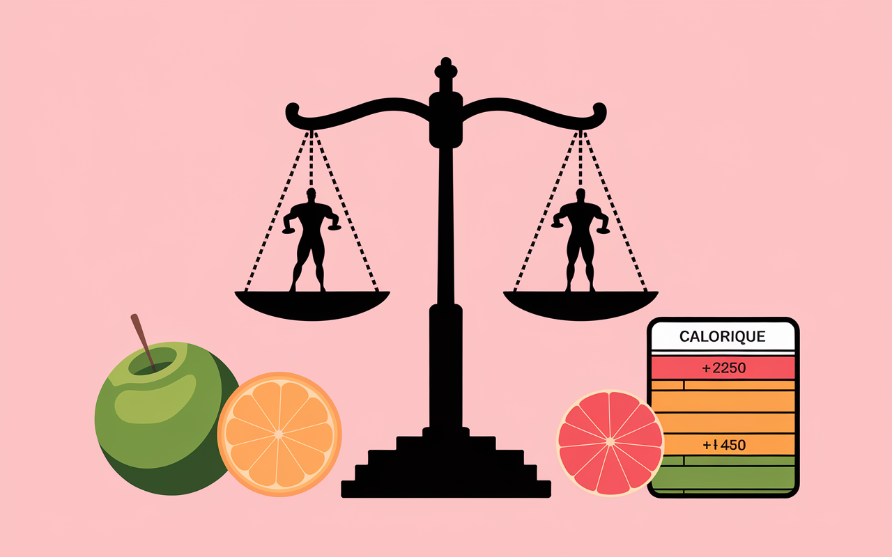 calcul calories prise de masse balance kcal