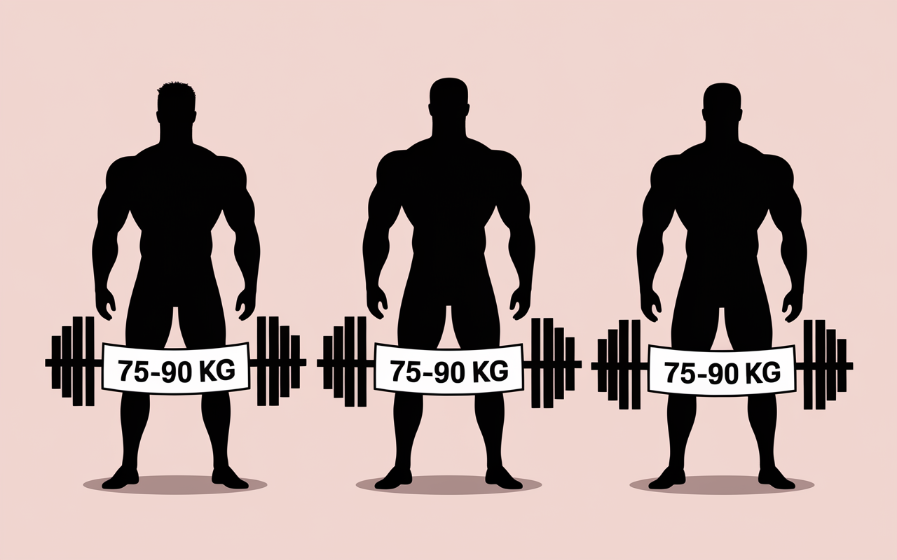 Poids ideal homme 1m80 sportif morphotypes 75-90kg