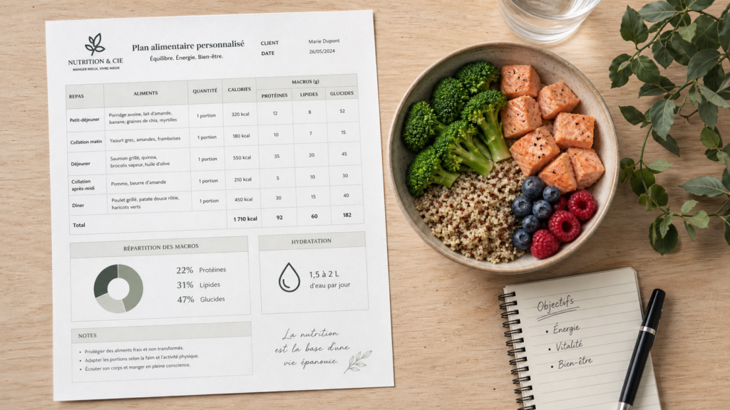 Plan alimentaire nutritionniste pdf : menus 7 jours