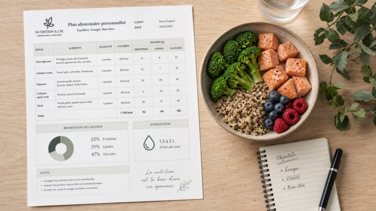 Plan alimentaire nutritionniste pdf : menus 7 jours
