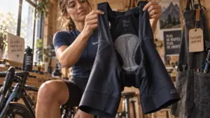 Cuissard velo pour femme avec chamois, confort et coutures