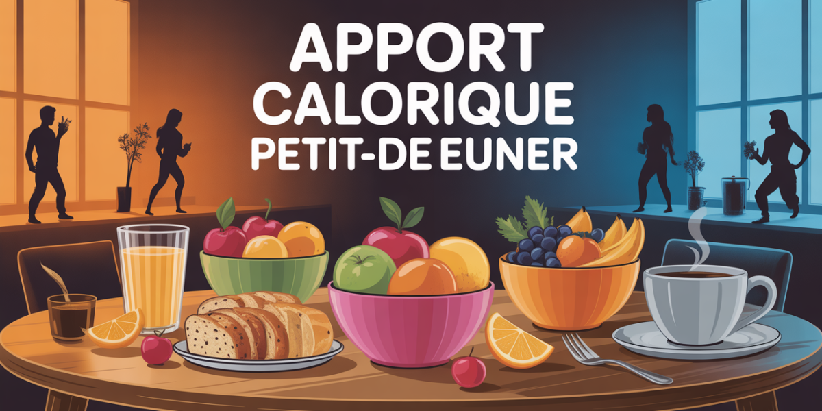 Petit-dejeuner sain apport calorique pain complet fruits cafe